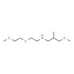ChemSpider 2D Image | 3-Methoxy-N-[2-(2-methoxyethoxy)ethyl]-2-methyl-1-propanamine | C10H23NO3