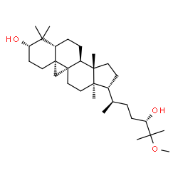 ChemSpider 2D Image | (3beta,9beta,24S)-25-Methoxy-9,19-cyclolanostane-3,24-diol | C31H54O3