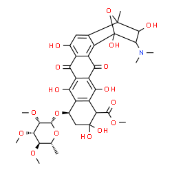 ChemSpider 2D Image | 7,14-dioxo-, methyl ester, (9R)- | C36H43NO17