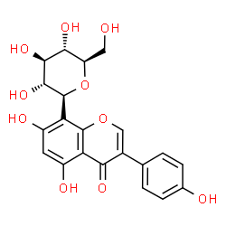 ChemSpider 2D Image | 8-C-Glucosylgenistein | C21H20O10