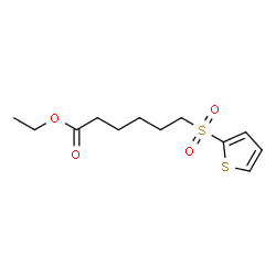 ChemSpider 2D Image | Ethyl 6-(2-thienylsulfonyl)hexanoate | C12H18O4S2
