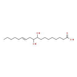ChemSpider 2D Image | (12E)-9,10-Dihydroxy-12-octadecenoic acid | C18H34O4