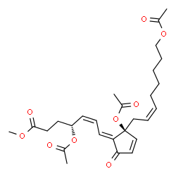ChemSpider 2D Image | 20-demethylacetoxymethyl-clavulone I | C27H36O9
