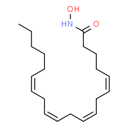 ChemSpider 2D Image | 5,8,11,14-Eicosatetraenamide, N-hydroxy-, (all-Z)- | C20H33NO2