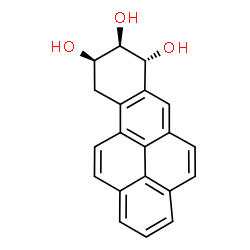 ChemSpider 2D Image | 1,2,3-trihydroxy-1,2,3,4-tetrahydrobenzo[a]pyrene | C20H16O3