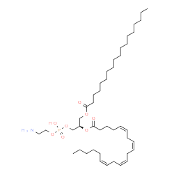 ChemSpider 2D Image | 1-stearoyl-2-arachidonoyl-sn-glycero-3-phosphoethanolamine | C43H78NO8P
