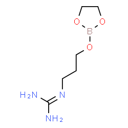 ChemSpider 2D Image | [3-(1,3,2-DIOXABOROLAN-2-YLOXY)PROPYL]GUANIDINE | C6H14BN3O3