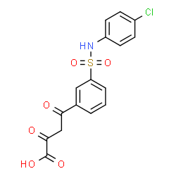 ChemSpider 2D Image | 4-{3-[(4-Chlorophenyl)sulfamoyl]phenyl}-2,4-dioxobutanoic acid | C16H12ClNO6S