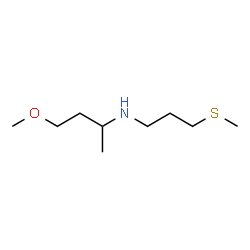 ChemSpider 2D Image | 4-Methoxy-N-[3-(methylsulfanyl)propyl]-2-butanamine | C9H21NOS