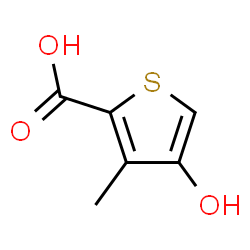 ChemSpider 2D Image | 4-Hydroxy-3-methyl-2-thiophenecarboxylic acid | C6H6O3S