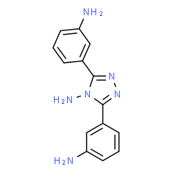 ChemSpider 2D Image | 3,5-Bis(3-aminophenyl)-4H-1,2,4-triazol-4-amine | C14H14N6