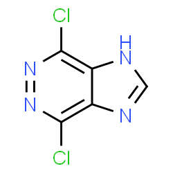 ChemSpider 2D Image | 4,7-Dichloro-1H-imidazo[4,5-d]pyridazine | C5H2Cl2N4