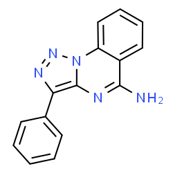 ChemSpider 2D Image | 3-Phenyl[1,2,3]triazolo[1,5-a]quinazolin-5-amine | C15H11N5