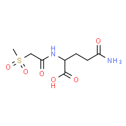 ChemSpider 2D Image | N~2~-[(Methylsulfonyl)acetyl]glutamine | C8H14N2O6S
