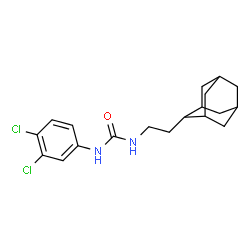 ChemSpider 2D Image | 1-[2-(Adamantan-2-yl)ethyl]-3-(3,4-dichlorophenyl)urea | C19H24Cl2N2O