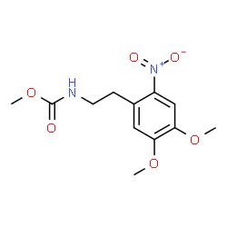 ChemSpider 2D Image | Methyl [2-(4,5-dimethoxy-2-nitrophenyl)ethyl]carbamate | C12H16N2O6