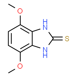 ChemSpider 2D Image | 4,7-Dimethoxy-1,3-dihydro-2H-benzimidazole-2-thione | C9H10N2O2S