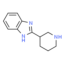 ChemSpider 2D Image | 2-piperidin-3-yl-1H-benzimidazole | C12H15N3