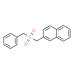 ChemSpider 2D Image | 2-[(Benzylsulfonyl)methyl]naphthalene | C18H16O2S