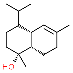 ChemSpider 2D Image | (1R,4aR,8aS)-4-Isopropyl-1,6-dimethyl-1,2,3,4,4a,7,8,8a-octahydro-1-naphthalenol | C15H26O