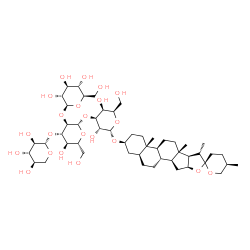 ChemSpider 2D Image | (3beta,5alpha,25R)-Spirostan-3-yl beta-D-glucopyranosyl-(1->2)-[beta-D-xylopyranosyl-(1->3)]-beta-D-glucopyranosyl-(1->3)-alpha-D-galactopyranoside | C50H82O22