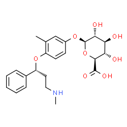 ChemSpider 2D Image | 4-HYDROXYATOMOXETINE-O-GLUCURONIDE | C23H29NO8