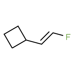 ChemSpider 2D Image | [(E)-2-Fluorovinyl]cyclobutane | C6H9F
