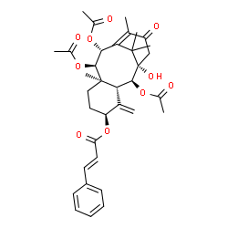 ChemSpider 2D Image | O-Cinnamoyltaxicin-I triacetate | C35H42O10