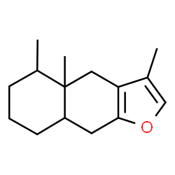 ChemSpider 2D Image | 3,4a,5-Trimethyl-4,4a,5,6,7,8,8a,9-octahydronaphtho[2,3-b]furan | C15H22O
