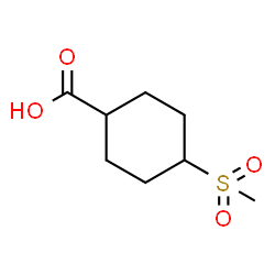 ChemSpider 2D Image | 4-(Methylsulfonyl)cyclohexanecarboxylic acid | C8H14O4S