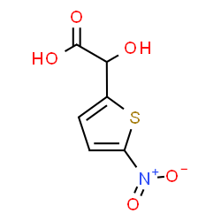 ChemSpider 2D Image | Hydroxy(5-nitro-2-thienyl)acetic acid | C6H5NO5S