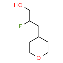 ChemSpider 2D Image | 2-Fluoro-3-(tetrahydro-2H-pyran-4-yl)-1-propanol | C8H15FO2