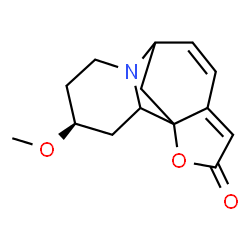 ChemSpider 2D Image | (4S)-4-Methoxy-14-oxa-7-azatetracyclo[6.6.1.0~1,11~.0~2,7~]pentadeca-9,11-dien-13-one | C14H17NO3