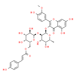 ChemSpider 2D Image | 5,7-Dihydroxy-2-(4-hydroxy-3-methoxyphenyl)-4-oxo-4H-chromen-3-yl 6-deoxy-2-O-{6-O-[(2E)-3-(4-hydroxyphenyl)-2-propenoyl]-alpha-D-galactopyranosyl}-alpha-D-galactopyranoside | C37H38O18