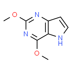 ChemSpider 2D Image | 2,4-dimethoxy-5H-pyrrolo[3,2-d]pyrimidine | C8H9N3O2