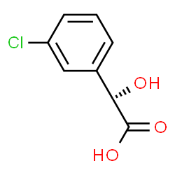 ChemSpider 2D Image | (+)-3-Chloromandelic acid | C8H7ClO3