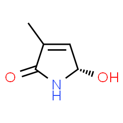 ChemSpider 2D Image | (5S)-5-Hydroxy-3-methyl-1,5-dihydro-2H-pyrrol-2-one | C5H7NO2