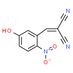 ChemSpider 2D Image | (5-Hydroxy-2-nitrobenzylidene)malononitrile | C10H5N3O3