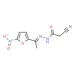 ChemSpider 2D Image | 2-Cyano-N'-[(1E)-1-(5-nitro-2-furyl)ethylidene]acetohydrazide | C9H8N4O4