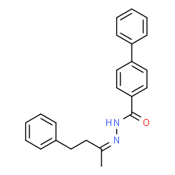 ChemSpider 2D Image | N'-[(2Z)-4-Phenyl-2-butanylidene]-4-biphenylcarbohydrazide | C23H22N2O