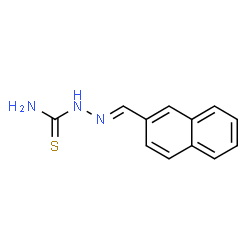 ChemSpider 2D Image | (2E)-2-(2-Naphthylmethylene)hydrazinecarbothioamide | C12H11N3S