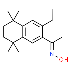 ChemSpider 2D Image | (1E)-1-(3-Ethyl-5,5,8,8-tetramethyl-5,6,7,8-tetrahydro-2-naphthalenyl)-N-hydroxyethanimine | C18H27NO