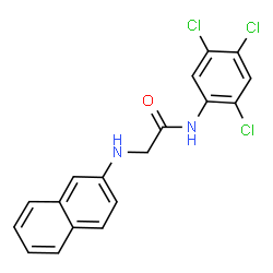 ChemSpider 2D Image | N~2~-2-Naphthyl-N-(2,4,5-trichlorophenyl)glycinamide | C18H13Cl3N2O