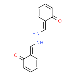 ChemSpider 2D Image | (6E,6'E)-6,6'-[1,2-Hydrazinediyldi(E)methylylidene]bis(2,4-cyclohexadien-1-one) | C14H12N2O2