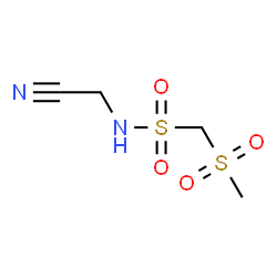 ChemSpider 2D Image | N-(Cyanomethyl)-1-(methylsulfonyl)methanesulfonamide | C4H8N2O4S2