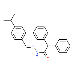 ChemSpider 2D Image | N'-[(E)-(4-Isopropylphenyl)methylene]-2,2-diphenylacetohydrazide | C24H24N2O
