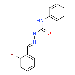 ChemSpider 2D Image | (2E)-2-(2-Bromobenzylidene)-N-phenylhydrazinecarboxamide | C14H12BrN3O