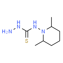 ChemSpider 2D Image | N-(2,6-Dimethyl-1-piperidinyl)hydrazinecarbothioamide | C8H18N4S