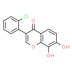 ChemSpider 2D Image | 3-(2-Chlorophenyl)-7,8-dihydroxy-4H-chromen-4-one | C15H9ClO4