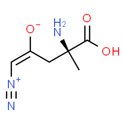ChemSpider 2D Image | (1E,4S)-4-Amino-4-carboxy-1-diazonio-1-penten-2-olate | C6H9N3O3